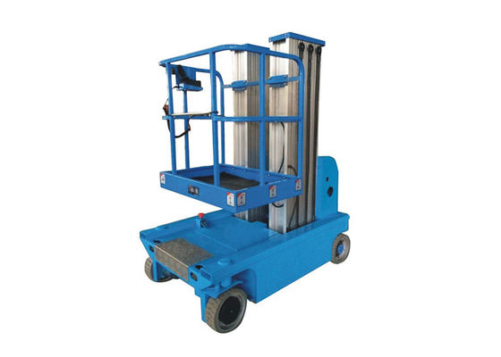 China Electric Double Mast Forklift Aluminum Alloy By Automatic Electric Lift Platform 200kg Walking Load supplier