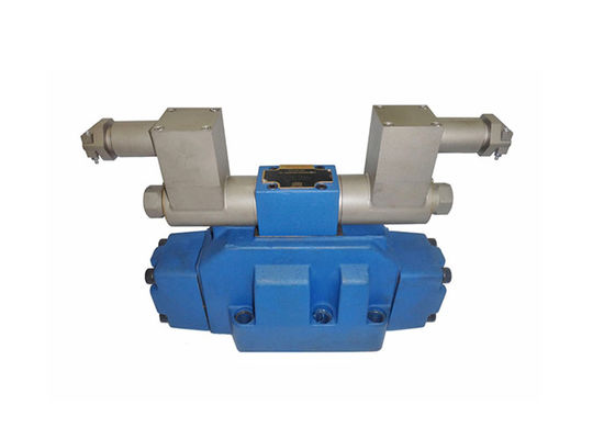 China Electro - Hydraulic Control Valve , Hydraulic Directional Valve In Blue Color supplier